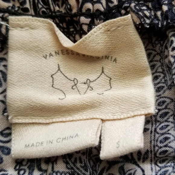 Anthropologie Vanessa Virginia Boho Lace Detail Off Shoulder Top S - Picture 6 of 8